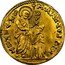 Italy Zecchino Christ in Beaded Ellipse. Marcantonio Giustinian ND KM# 385 M ANT IVSTIN S M VENET DVX coin obverse
