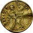 Italy Zecchino Christ in Beaded Ellipse. Domenico Contarini ND KM# 313.3 DOMIN CONT S M VENE(T)(V) DVX coin obverse