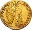 Italy Zecchino Christ in Beaded Ellipse. Carlo Ruzzini ND KM# 538 CAROL RVZINI S M VENET DVX coin obverse