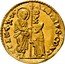 Italy Zecchino Christ in Beaded Ellipse. Alvise Contarini ND KM# 363 ALOYSIVS CONT S M VENET coin obverse
