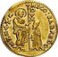 Italy Zecchino Christ in Beaded Ellipse. Nicolo Sagredo ND KM# 344 NICOL SAGREDO S M VENET DVX coin obverse