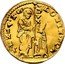 Italy Zecchino Christ in Beaded Ellipse. Domenico Contarini ND KM# 313.2 DOMIN CONT S M VENET(V) DVX coin obverse