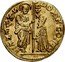 Italy Zecchino Christ in Beaded Ellipse. Domenico Contarini ND KM# 313.1 DOMINI CON S M VENET DVX coin obverse