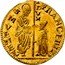 Italy Zecchino Christ in Beaded Ellipse. Francesco Erizzo ND KM# 187 FRANC ERIZZ S M VENET DVX coin obverse