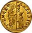 Italy Zecchino Christ in Beaded Ellipse. Antonio Priuli ND KM# 105 ANT PRIOL S M VENET DVX coin obverse