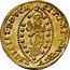 Italy Zecchino Christ in Beaded Ellipse. Nicolo Sagredo ND KM# 344 SIT T XPE DAT Q TV REGIS ISTE DVCA coin reverse