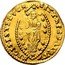 Italy Zecchino Christ in Beaded Ellipse. Domenico Contarini ND KM# 313.2 SIT T XPE DAT Q TV REGIS ISTE DVCA coin reverse