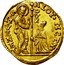 Italy 1/2 Zecchino Alvise Mocenigo IV ND KM# 670 ALOY MCEN S M VENET DVX coin obverse
