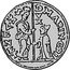 Italy 1/2 Zecchino ND MB# 304 Venice/ Republic Trade Coinage MARIN . GRI S. M. VENET coin obverse