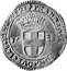 Italy 1/4 Lira 1638 KM# 6.2 Vercelli/ Siege Coinage FRAN IACINT D G DVX SAB REX CYPRI 16 38 coin obverse
