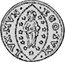 Italy 1/4 Zecchino Marino Grimani ND MB# 303 EGO SVM LVX MVN coin reverse