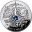 Niue 1 Dollar (November) NOVEMBER coin reverse