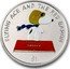 Niue 1 Dollar Snoopy Flying Ace Coloured 2001  Proof KM# 123a FLYING ACE AND THE RED BARON SNOOPY $1 coin reverse