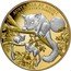 Niue 100 Dollars (Leadbeater's Possum) AUSTRALIA AT NIGHT LEADBEATER'S POSSUM coin reverse