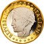 Italy 1000 Lira European Union 1999 R Proof KM# 194 REPVBBLICA ITALIANA L.CRETARA coin obverse