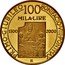 Italy 100000 Lira 700th Anniversary of the First Jubilee in 1300 2000 R Proof KM# 231 PRIMO.GIUBILEO BONIFACIO.VIII.PONT.MAX. 100 MILA.LIRE 1300 2000 R coin reverse