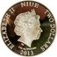 Niue 2 Dollars (Dormition of the Mother of God) ELIYABETH II NIUE TWO DOLLARS IRB 2 OZ AG 999/1.000 2013 coin obverse