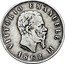 Italy 2 Lira Vittorio Emanuele II 1862 N KM# 6.2 VITTORIO EMANUELE II FERRARIS 1862 coin obverse