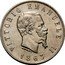 Italy 2 Lire Vittorio Emanuele II 1863 T BN KM# 16.2 VITTORIO EMANUELE II FERRARIS 1863 coin obverse