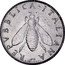 Italy 2 Lira Bee. Olive Branch 1959 R KM# 94 REPVBBLICA ITALIANA ROMAGNOLI coin obverse