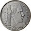 Italy 20 Centesimi Vittorio Emanuele III. Magnetic. Reeded Edge 1939 R Yr XVII KM# 75b ITALIA R XXI 1943 C.20 coin reverse