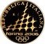 Italy 20 Euro 2006 Olympic Winter Games Torino Porte Palatine Gate 2005 R Proof KM# 269 REPUBBLICA ITALIANA R M TORINO 2006 coin obverse