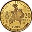 Italy 20 Euro FIFA World Cup 2006 R Proof KM# 287 2006 FIFA WORLD CUP GERMANY TM MAURI coin obverse