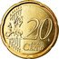 Italy 20 Euro Cent Sculpture by Umberto Boccioni 2012 R KM# 248 20 LL EURO CENT coin reverse