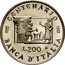 Italy 200 Lira Centenary of the Bank of Italy 1993 R KM# 172 CENTENARIO BANCA D'ITALIA 1893-1993 L 200 R coin reverse