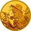 Niue 25 Dollars (Goofy) HOW TO FISH 1/4 OZ 9999 FINE GOLD ©DISNEY coin reverse