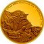 Niue 25 Dollars (Grogu) 1/4 OZ 9999 FINE GOLD © & TM LUCASFILM LTD. coin reverse