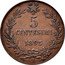 Italy 5 Centesimi Umberto I 1895 R KM# 31 5 CENTESIMI 1895 R coin reverse