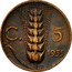 Italy 5 Centesimi Vittorio Emanuele III. Wheat Ear 1935 R KM# 59 C. 5 1921 R coin reverse