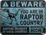 Niue 5 Dollars (Raptor Country) BEWARE YOU ARE IN RAPTOR COUNTRY RAPTOR ACTIVITY IN BACK COUNTRY HIGH coin reverse
