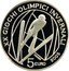 Italy 5 Euro Olympic Winter Games Torino Ski Jump 2005 R Proof KM# 256 XX GIOCHI OLIMPICI INVERNALI 5 EURO 2005 MOMONI coin reverse