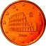 Italy 5 Euro Cent Rome. The Colosseum Amphitheater 2006 R Proof KM# 212 R RI ELF 2009 coin obverse