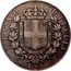 Italy 5 Lira Vittorio Emanuele II Turin 1865 T BN KM# 8.1 REGNO D'ITALIA T L 5 BN coin reverse