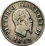 Italy 50 Centesimi Vittorio Emanuele II 1862 N KM# 4.3 VITTORIO EMANUELE II FERRARIS 1862 coin obverse