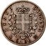 Italy 50 Centesimi Vittorio Emanuele II 1863 M BN KM# 4a.1 REGNO D'ITALIA M C. 50 BN coin reverse