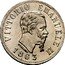 Italy 50 Centesimi Vittorio Emanuele II 1863 N BN KM# 14.2 VITTORIO EMANUELE II FERRARIS 1863 coin obverse