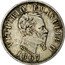 Italy 50 Centesimi Vittorio Emanuele II 1867 M BN KM# 14.1 VITTORIO EMANUELE II FERRARIS 1863 coin obverse
