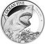 Niue 50 Dollars (White Shark) OCEAN FIVE 1 KG AG 999 LEV 2022 coin reverse