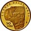 Italy 50 Euro Austria. Gustav Klimt 2003 R Proof KM# 264 EUROPA DELLE ARTI G. KLIMT 50 R EURO coin reverse