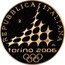 Italy 50 Euro XX Winter Olympics Games 2006 Turin 2005 R Proof KM# 270 REPUBBLICA ITALIANA R M TORINO 2006 coin obverse