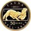 Italy 50 Euro Ancient Rome. Cat and Bird 2011 R Proof KM# 348 FAUNA NELL'ARTE 2011 R V. DE SETA 50 EURO coin reverse