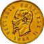 Italy 50 Lira Vittorio Emanuele II 1864 T BN KM# 18 VITTORIO EMANUELE II FERRARIS 1864 coin obverse