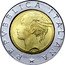 Italy 500 Lira 500th Anniversary of the Birth of Luca Pacioli 1994 R KM# 167 REPVBBLICA ITALIANA CRETARA coin obverse