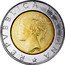 Italy 500 Lira 70th Anniversary of the National Institute of Statistics 1996 R KM# 181 REPVBBLICA ITALIANA CRETARA coin obverse
