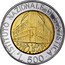 Italy 500 Lira 70th Anniversary of the National Institute of Statistics 1996 R KM# 181 ISTITUTO NAZIONALE DI STATISTICA 1996 70 ISTAT L. 500 R C.MOMONI coin reverse