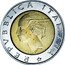 Italy 500 Lira 50th Anniversary of the Traffic Police 1997 R KM# 187 REPVBBLICA ITALIANA CRETARA coin obverse